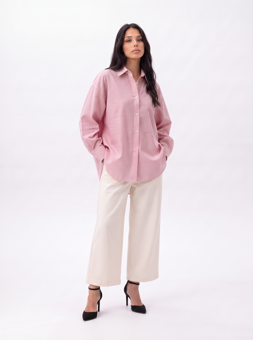 PEONY PINSTRIPE SHIRT