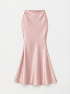FISHTAIL SATIN SKIRT