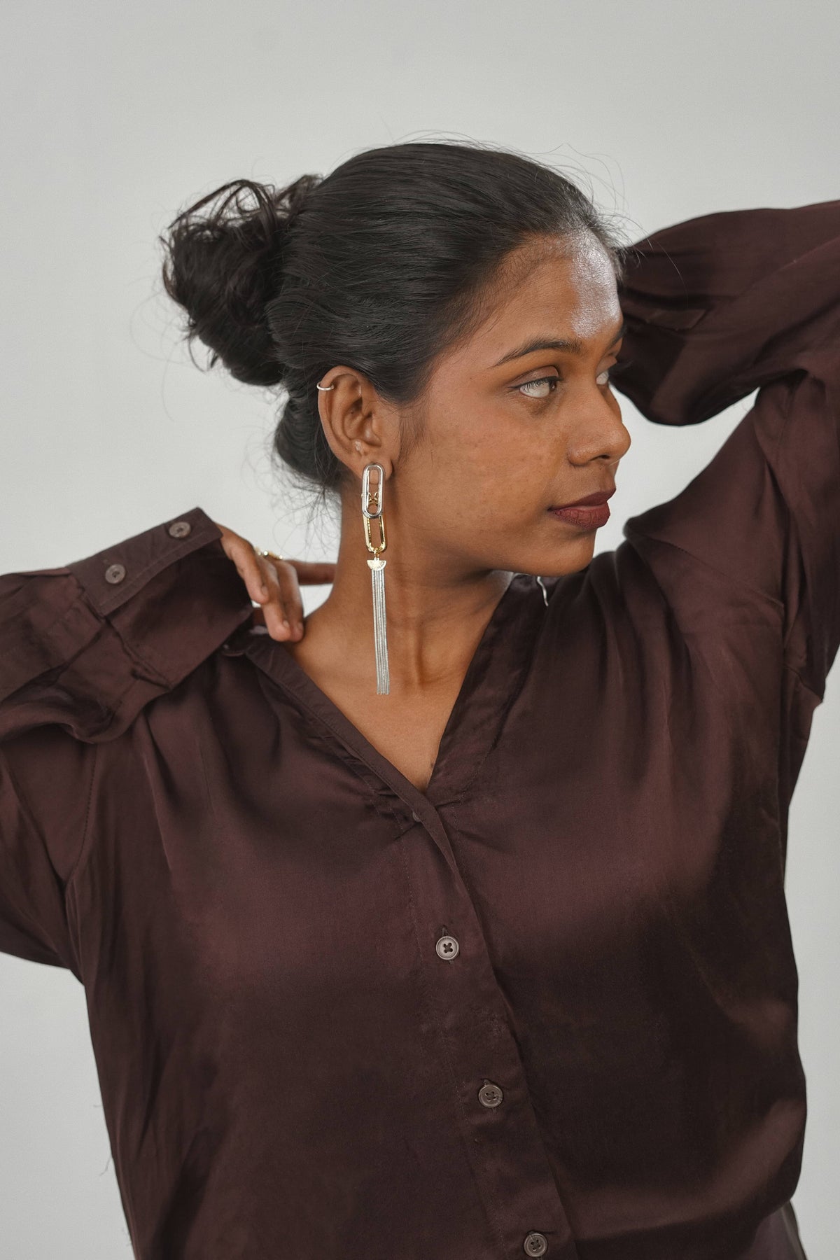GANACHE SATIN SHIRT