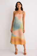 Beaded-strap midi dress