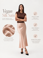 FISHTAIL SATIN SKIRT