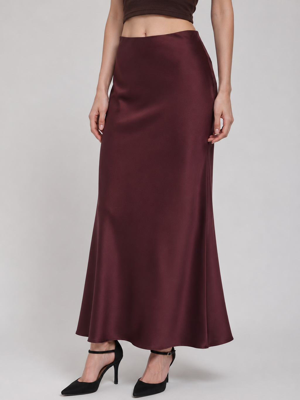 SILK DRAPE FISHTAIL SKIRT