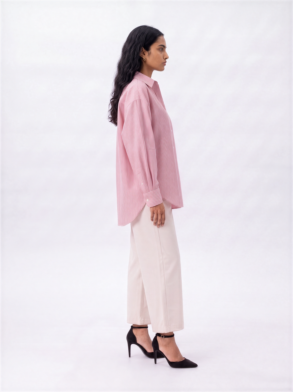 PEONY PINSTRIPE SHIRT