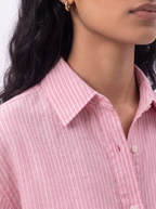PEONY PINSTRIPE SHIRT
